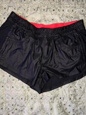 urban outfitters without walls pink neon waistband athletic shorts